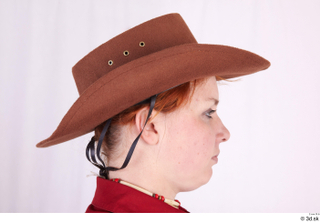  Photos Woman in Cowboy suit 1 Cowboy cowboy leather hat head historical clothing 0007.jpg